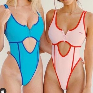 Red Contour One Piece - ChooksLA